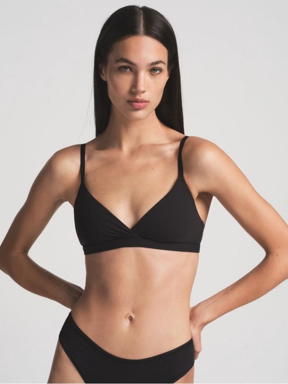 SKIMS Fits Everybody Cross Over Bralette XL NWT - Picture 5 of 6